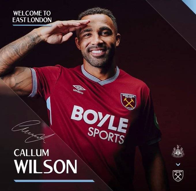 皇冠体育首页-官方：西汉姆联免签纽卡斯尔前锋卡勒姆-威尔逊